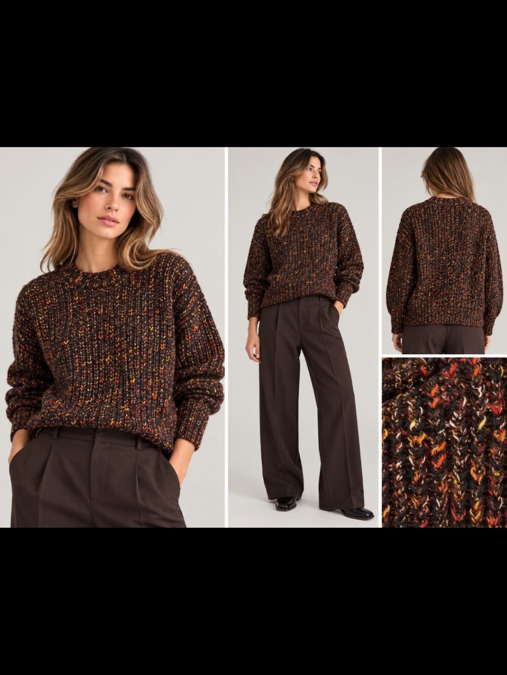 COS x Chris Perani Flecked Merino Wool Jumper – Size S